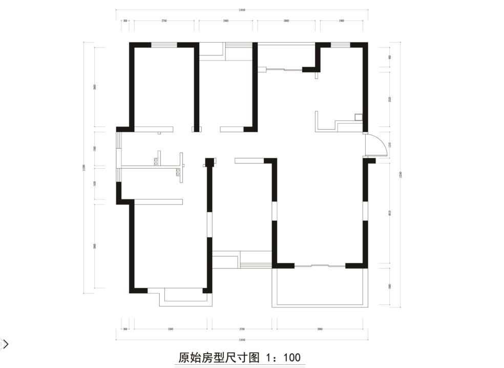 四室二廳戶型，南北通透，戶型中規中矩，改動不大